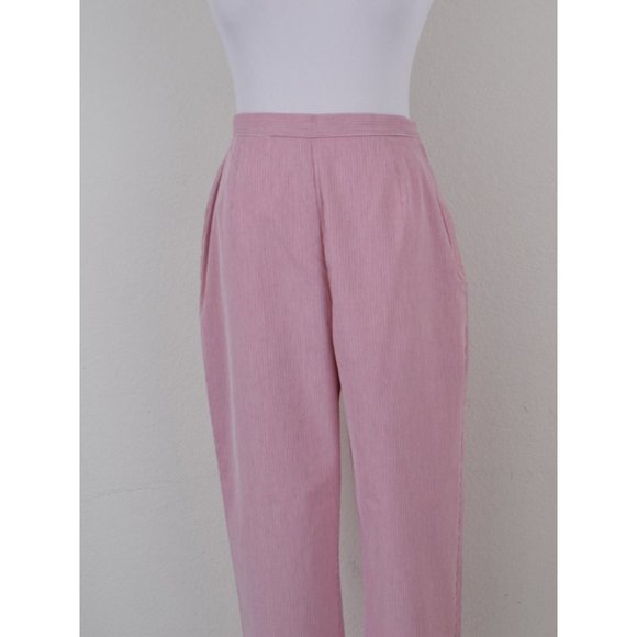 Vintage 90s deadstock Stretch‎ Micro Stripes Pants size 8 | 27 waist - Picture 3 of 9